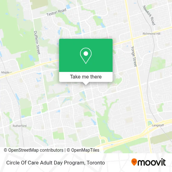 Circle Of Care Adult Day Program map