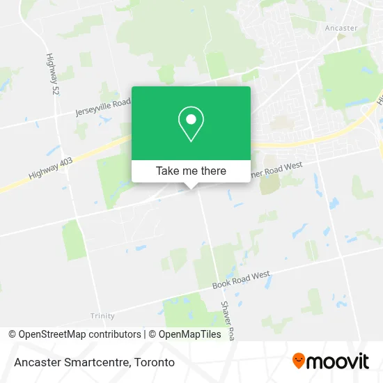 Ancaster Smartcentre map