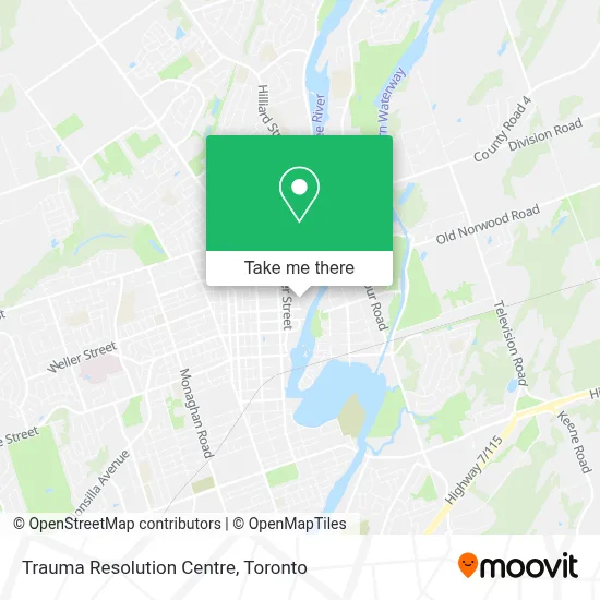 Trauma Resolution Centre map