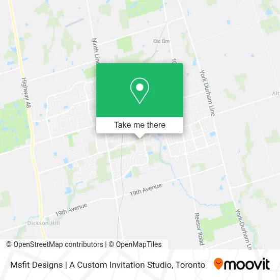Msfit Designs | A Custom Invitation Studio map
