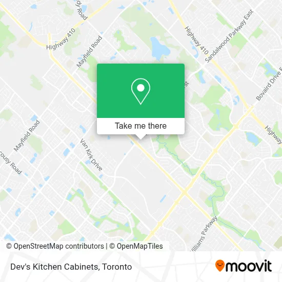 Dev's Kitchen Cabinets map