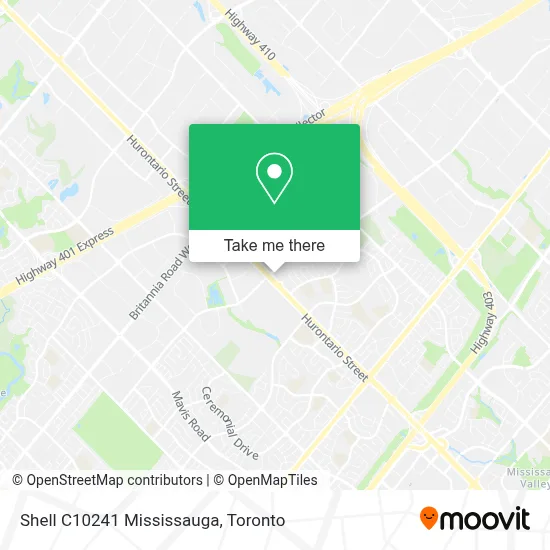 Shell C10241 Mississauga map
