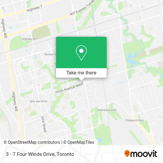 3 - 7 Four Winds Drive map