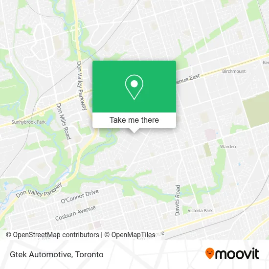 Gtek Automotive map