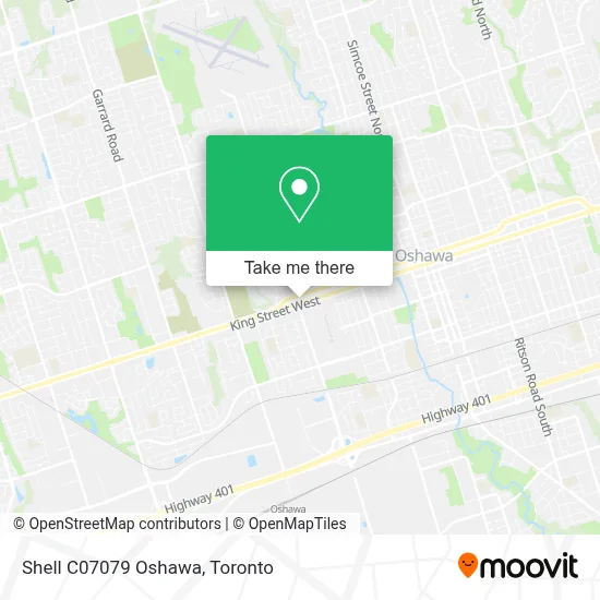 Shell C07079 Oshawa map