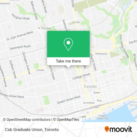 Csb Graduate Union map