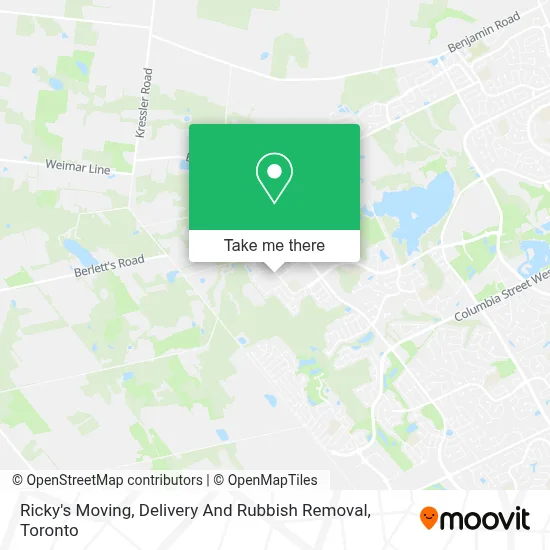 Ricky's Moving, Delivery And Rubbish Removal map