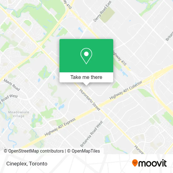Cineplex map