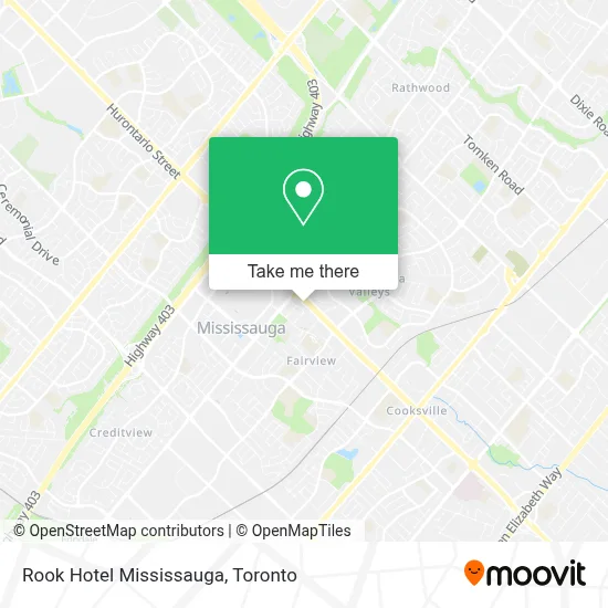 Rook Hotel Mississauga map
