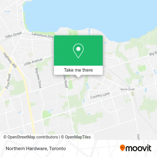 Northern Hardware map