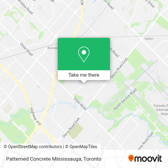 Patterned Concrete Mississauga map