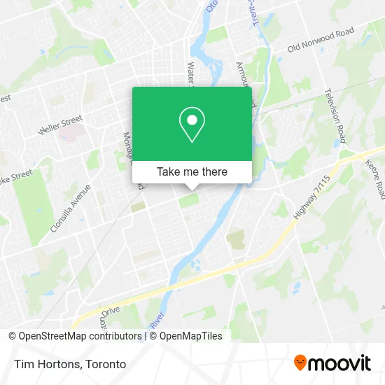 Tim Hortons map