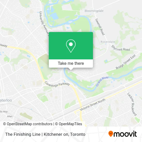 The Finishing Line | Kitchener on map