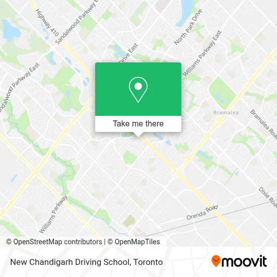 New Chandigarh Driving School map