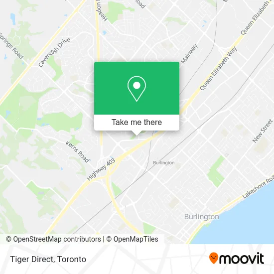 Tiger Direct map