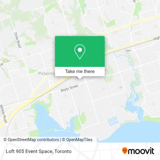 Loft 905 Event Space map
