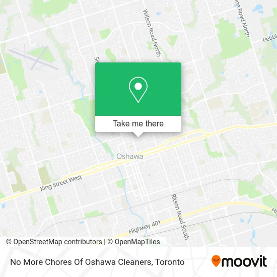 No More Chores Of Oshawa Cleaners map