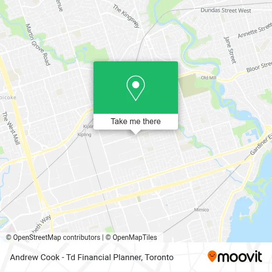 Andrew Cook - Td Financial Planner map