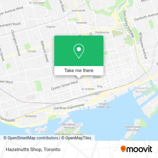 Hazelnutts Shop map