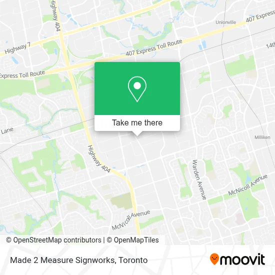 Made 2 Measure Signworks map