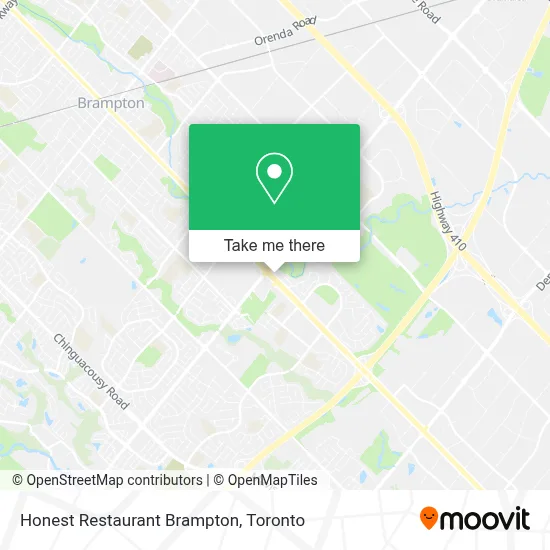 Honest Restaurant Brampton map