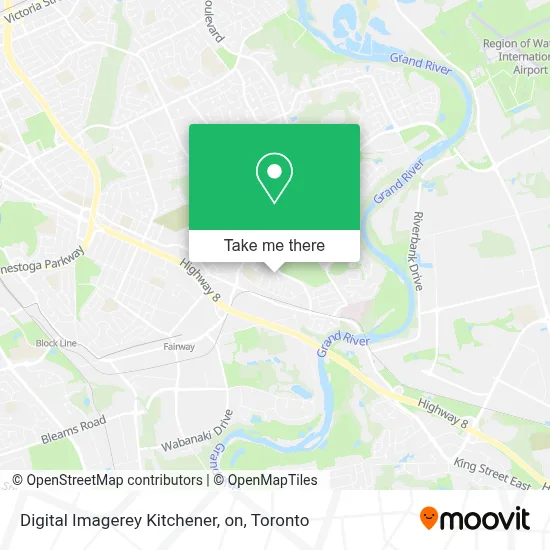 Digital Imagerey Kitchener, on map
