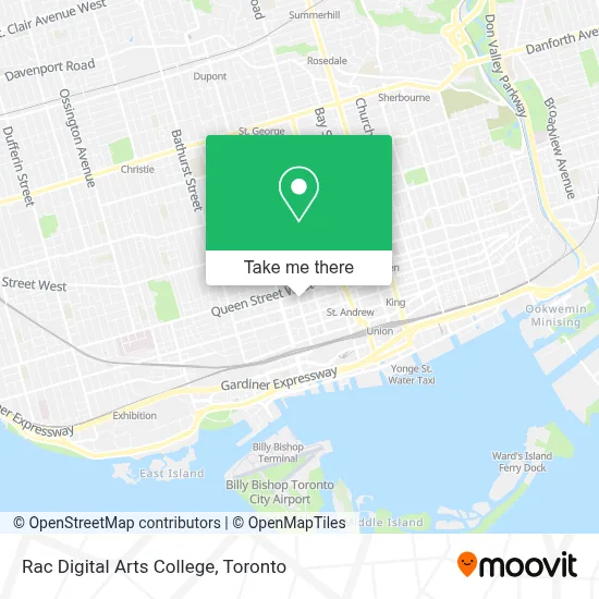 Rac Digital Arts College map