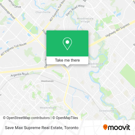 Save Max Supreme Real Estate map