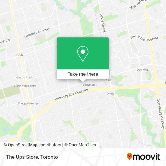 The Ups Store map