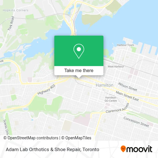 Adam Lab Orthotics & Shoe Repair map