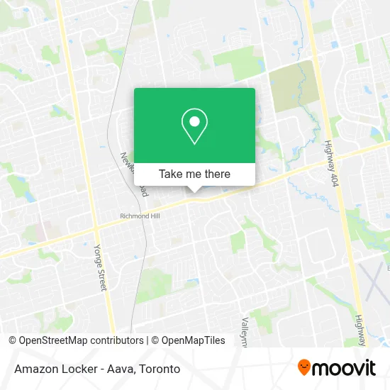 Amazon Locker - Aava map