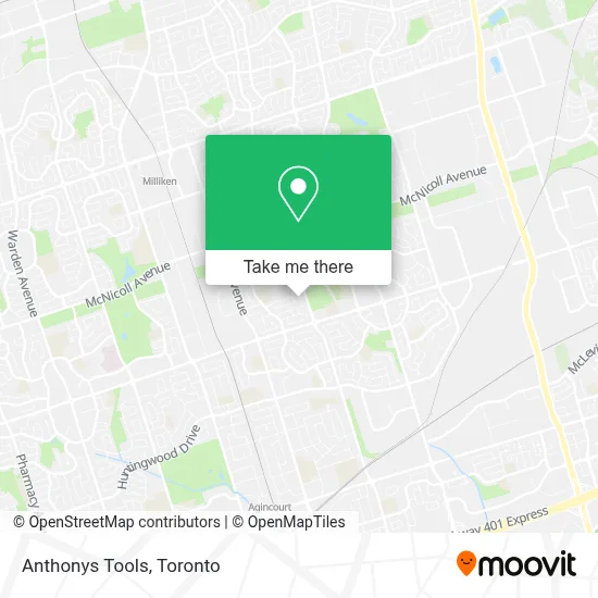 Anthonys Tools map