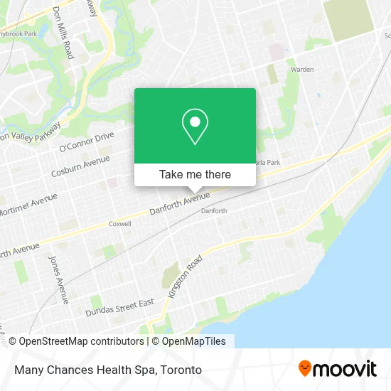 Many Chances Health Spa map