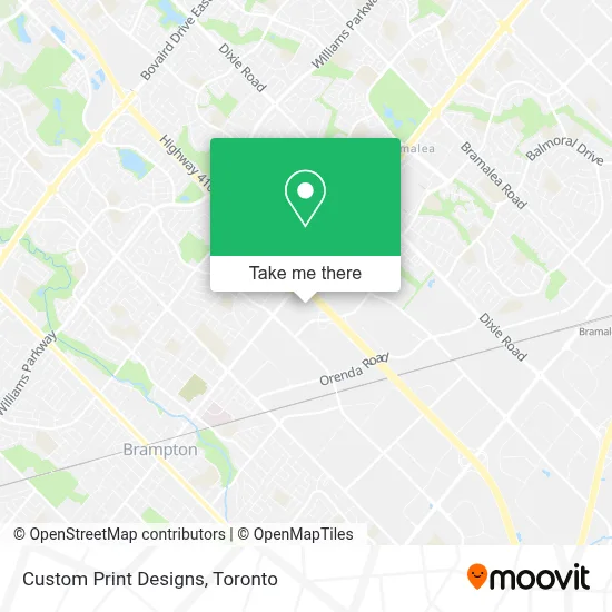Custom Print Designs map