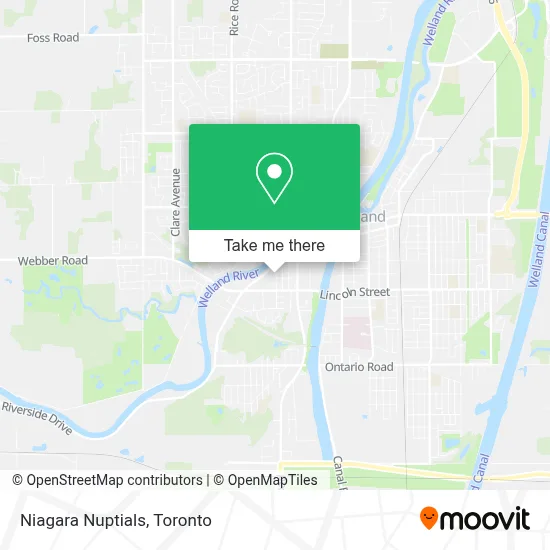 Niagara Nuptials map