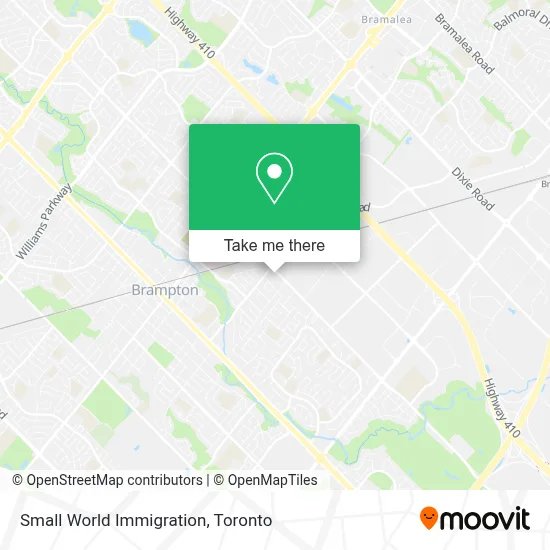 Small World Immigration map