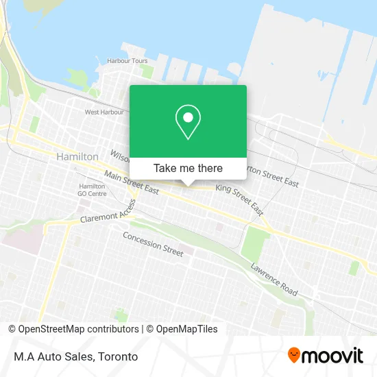 M.A Auto Sales map