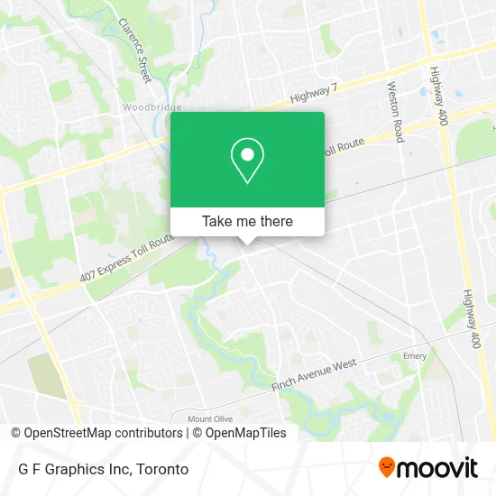 G F Graphics Inc map
