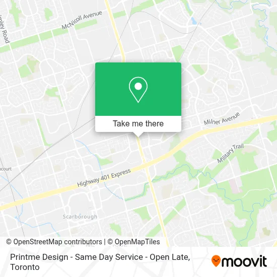 Printme Design - Same Day Service - Open Late map