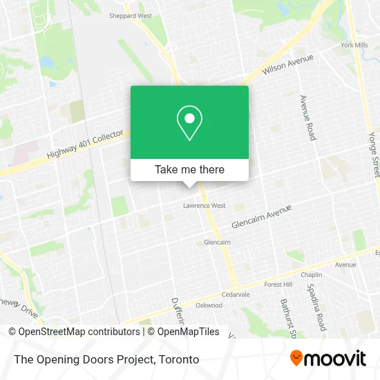 The Opening Doors Project map