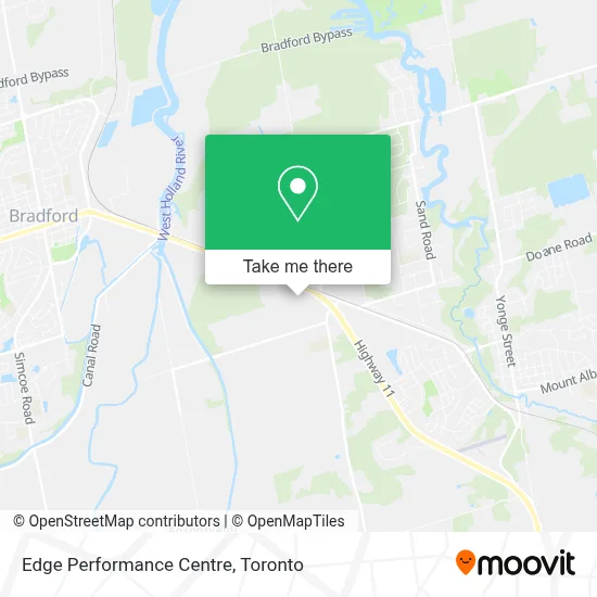 Edge Performance Centre map