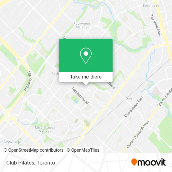 Club Pilates map