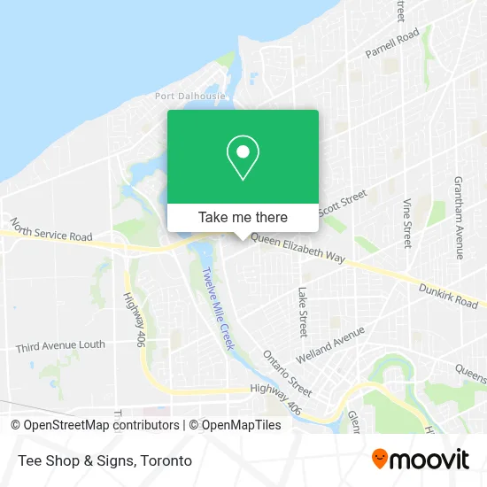 Tee Shop & Signs map