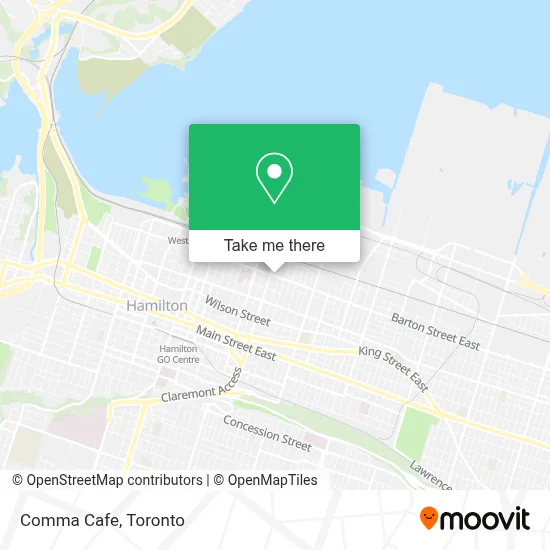 Comma Cafe map