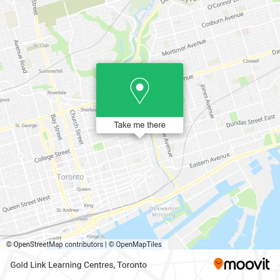 Gold Link Learning Centres map