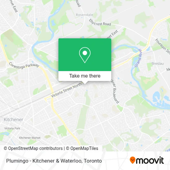 Plumingo - Kitchener & Waterloo map