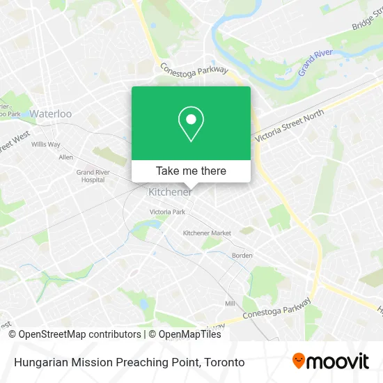 Hungarian Mission Preaching Point map