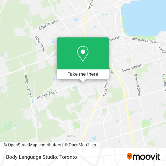 Body Language Studio map
