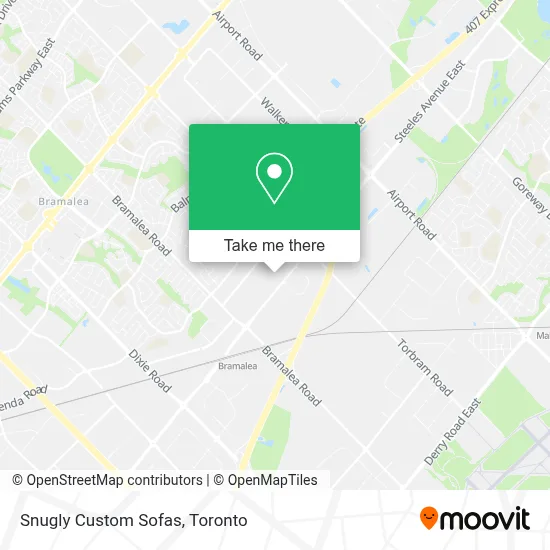 Snugly Custom Sofas map