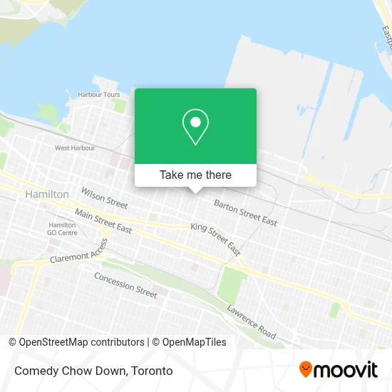 Comedy Chow Down map